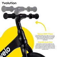 Yvolution Velo Pro Balance Bike - Black