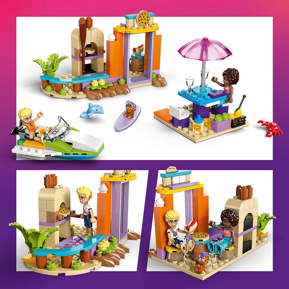 LEGO Friends La valise créative de plage et de voyage, Jouet à construire, Ensemble de jeu de simulation pour jeu de rôle 42672