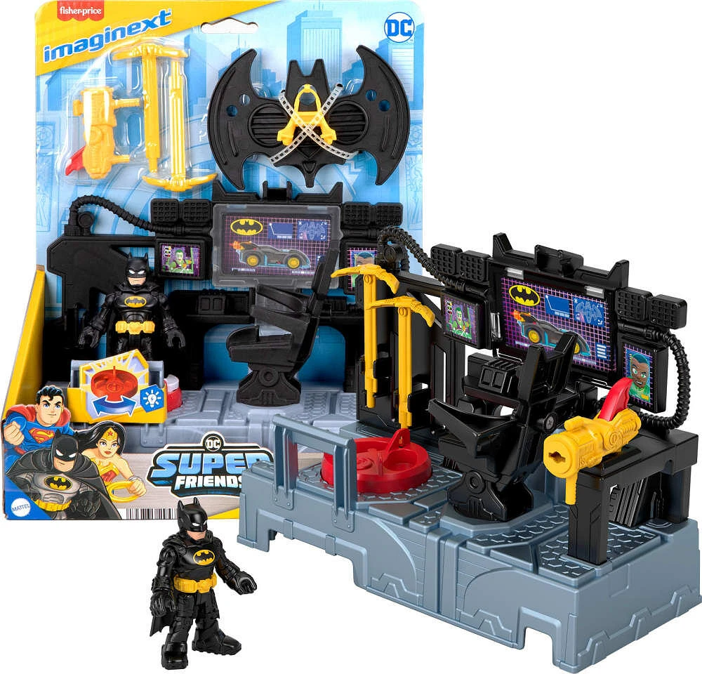 Imaginext DC Super Friends Centre de commandement Batman, fig.