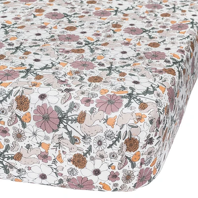 Perlimpinpin-Drap contour en bambou-Jardin Floral