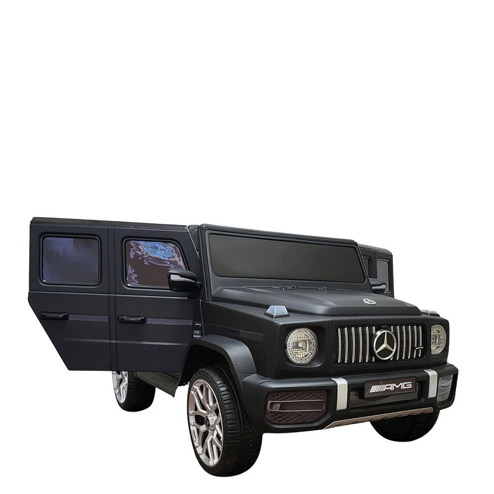 KidsVip 12V Enfants et Tout-Petits Mercedes G63 Edition Voiture Eléctrique avec Commande à Distance - Noir Mat - Édition anglaise