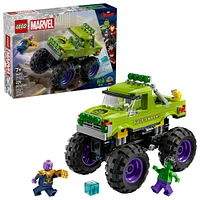 LEGO  Marvel The Hulk Truck vs. Thanos - Monster Truck Building Toy for Kids 7+ - 76312