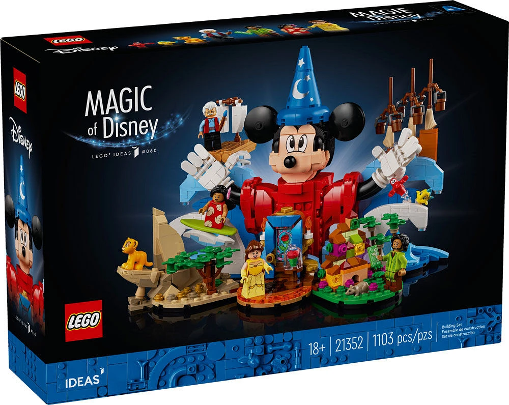 LEGO Ideas Magie Disney, Ensemble, Cadeau pour adultes 21352