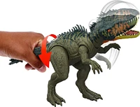 Jurassic World Rebirth Gigantic Thrashers Tyrannotitian  Dinosaur Figure Toy, Tail Activated Attack