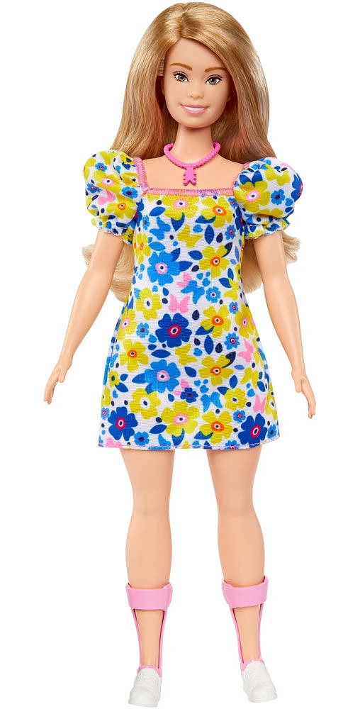 Barbie Fashionistas Doll #208, Barbie Doll with Down Syndrome Wearing Floral Dress