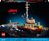 LEGO Ideas Les Dents de la mer, Ensemble de construction de requin, Ensemble de diorama pour adultes, Comprend le bateau Orca 21350