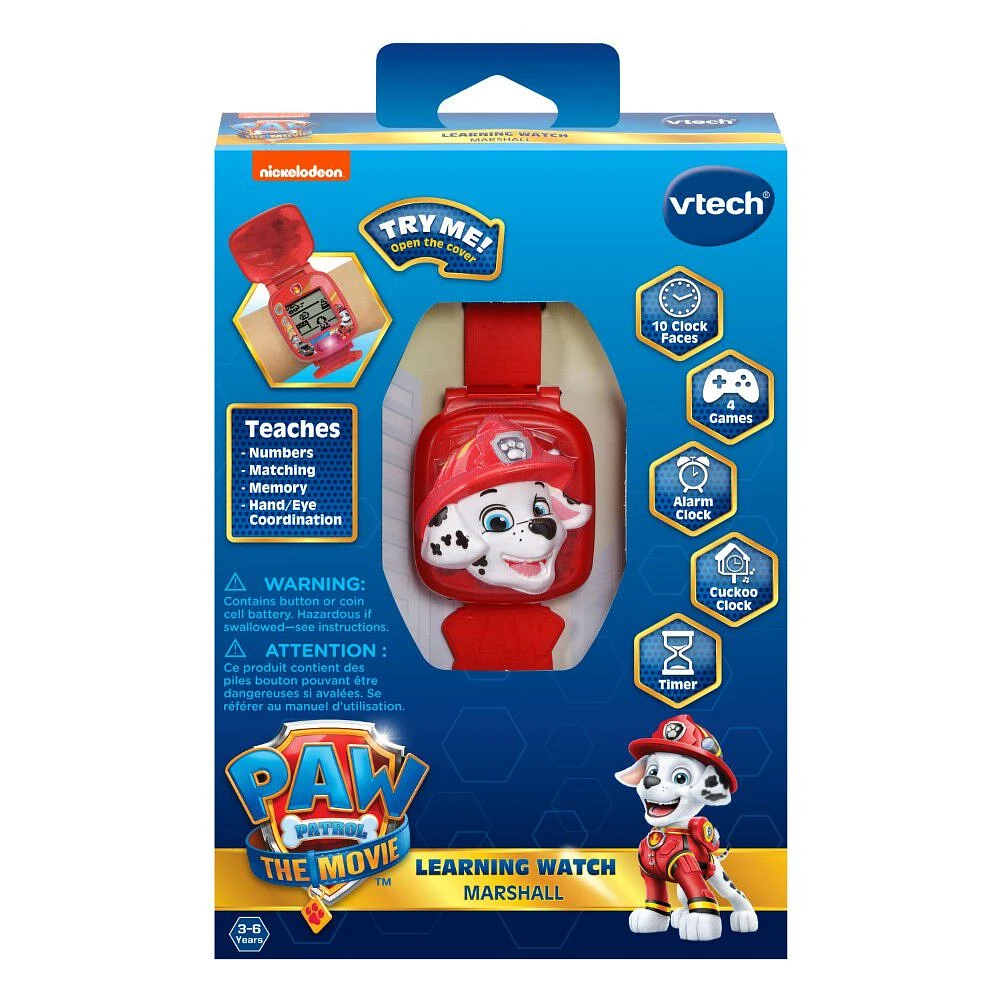 VTech PAW Patrol: Pat Patrouille Le Film - La montre-jeu interactive de Marcus - Édition française