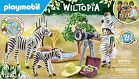 Playmobil - Wiltopia - Photographe avec déguisement et zèbres