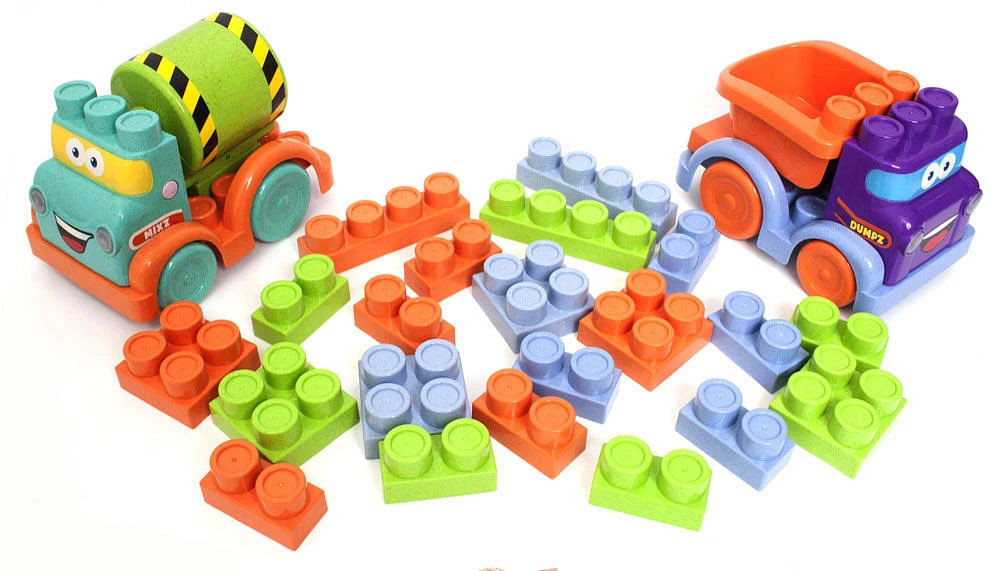Roo Crew Build-A-Block Trucks - 1 per order, colour may vary (Each sold separately, selected at Random)