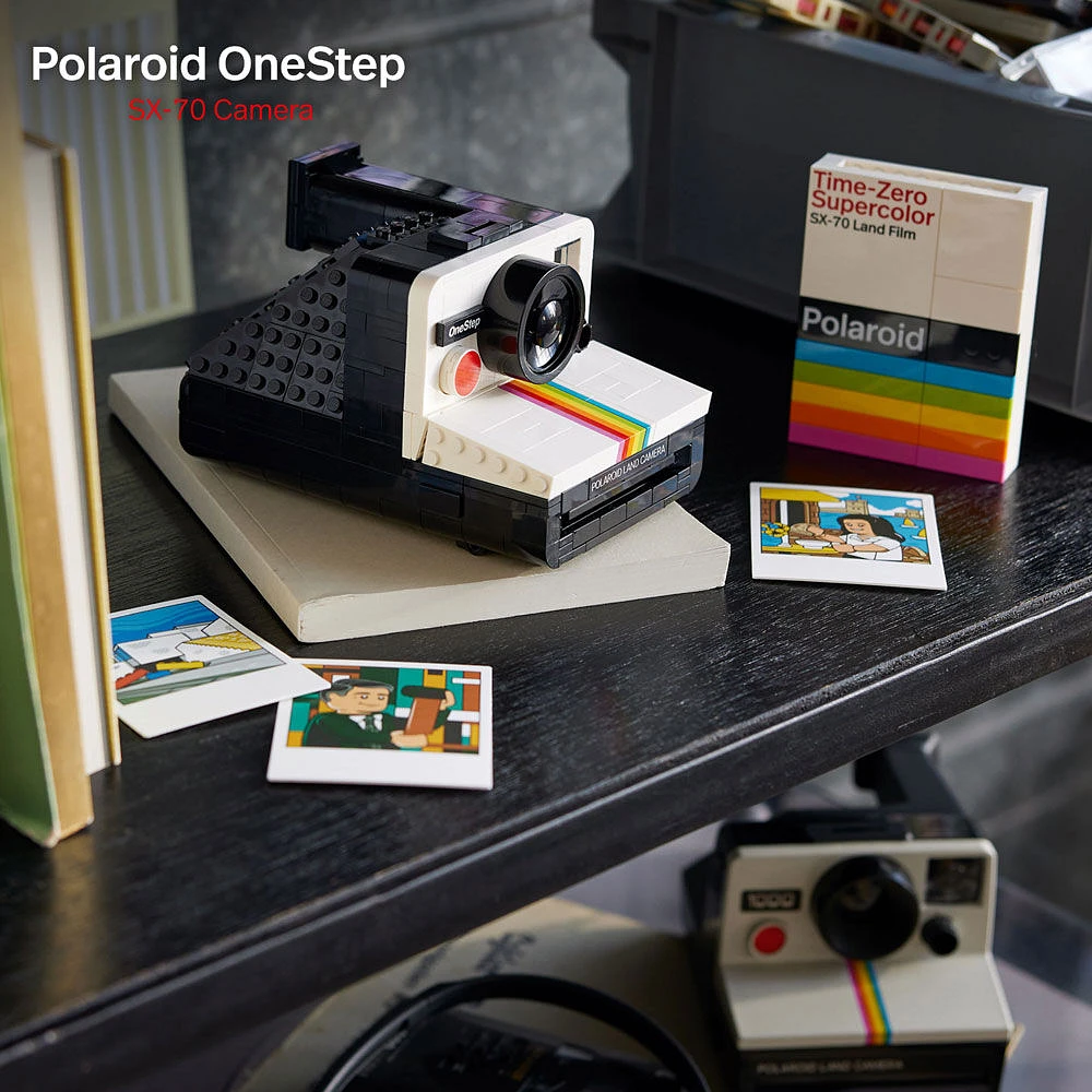 LEGO Ideas Polaroid OneStep SX-70 Camera Gift for Photographers 21345