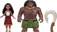 Disney Moana 2 Moana & Maui Ocean Adventures 2-Pack Small Dolls & Accessory Set