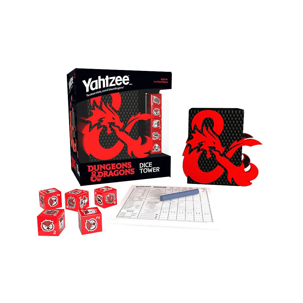 USAopoly YAHTZEE: Dungeons & Dragons - Édition anglaise