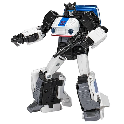 Transformers Legacy: Evolution Buzzworthy Bumblebee, figurine Origin Autobot Jazz de 14 cm - Notre exclusivité