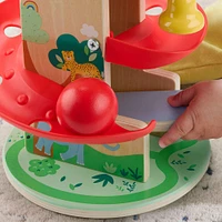 Fisher-Price Wooden Treehouse Ball Run Baby & Toddler Toy, 2 Wood Pieces