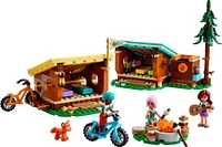 LEGO Friends Adventure Camp Cozy Cabins Camping Toy Set, Nature Playset for Pretend Play 42624