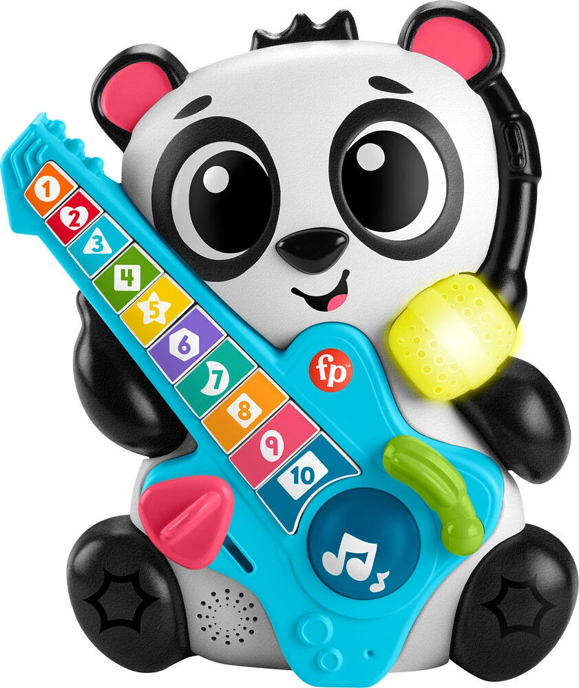 Fisher-Price Link Squad Jam & Count Panda Baby Learning Toy with Music & Lights - English Edition