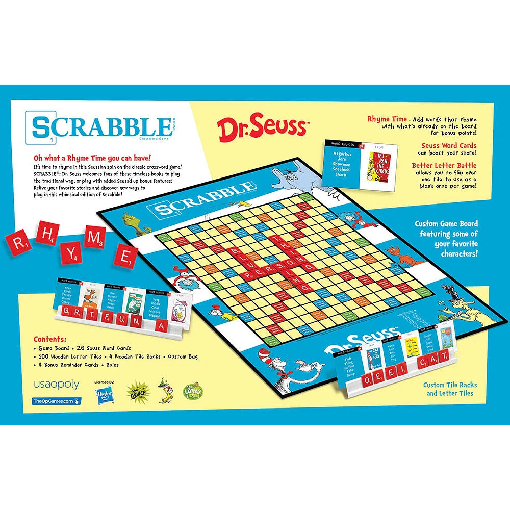 USAopoly SCRABBLE: Dr. Seuss - English Edition