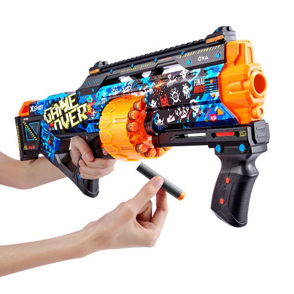 Zuru X-Shot Skins Last Stand Dart Blaster - Game Over (16 Darts)