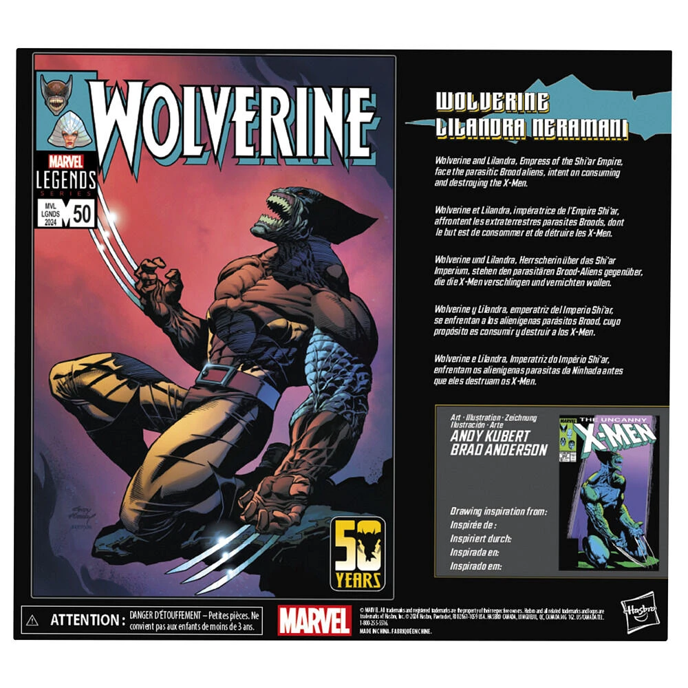 Marvel Legends Series Wolverine and Lilandra Neramani Action Figures