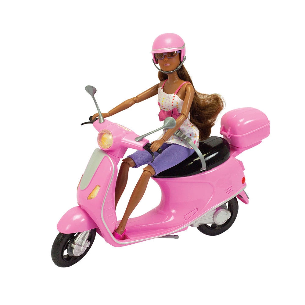 Steffi Love Chic City Scooter & Bike W/2 dolls