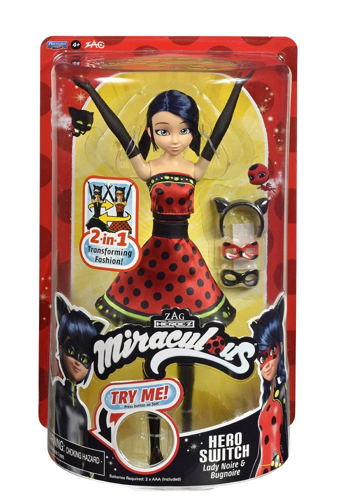 Miraculous Hero Switch Ladybug Fashion Doll