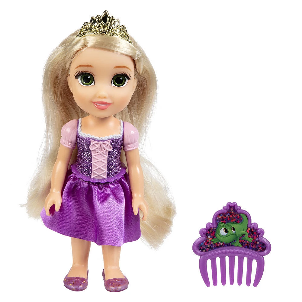 Disney Princess - Poupée Raiponce de 6 pouces avec corsage moulé pailleté