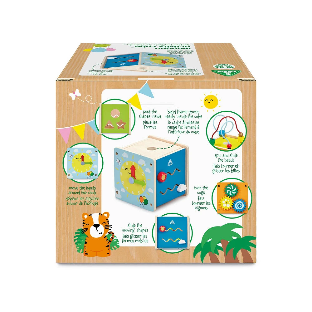 Early Learning Centre Mini Wooden Activity Cube - R Exclusive