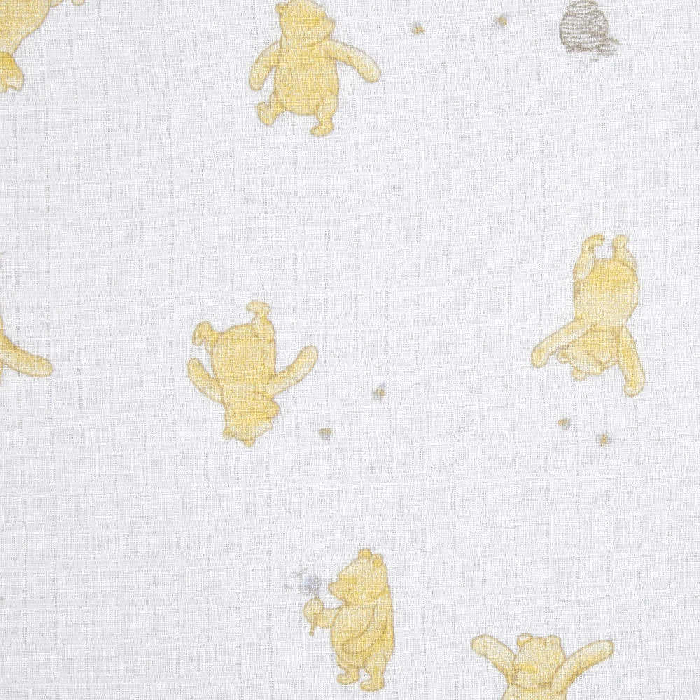 Muslin Swaddle Blk 4 Pack - Disney Winnie