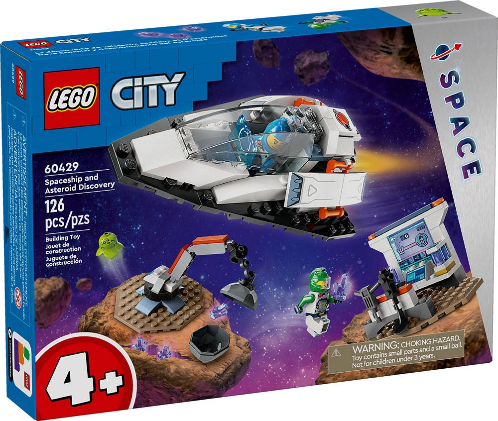 Ensemble LEGO City La découverte de vaisseaux spatiaux et d'astéroïdes 60429