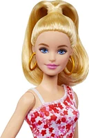 Barbie Fashionistas Doll #205 with Blond Ponytail and Floral Dress