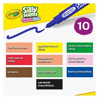 Marqueurs lavables fins Silly Scents Smash-Ups, boîte de 10