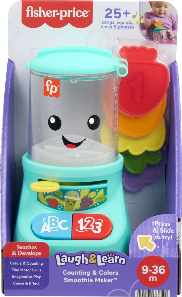 Fisher-Price -Rires et Éveil -Mélangeur à boissons Chiffres et Couleurs