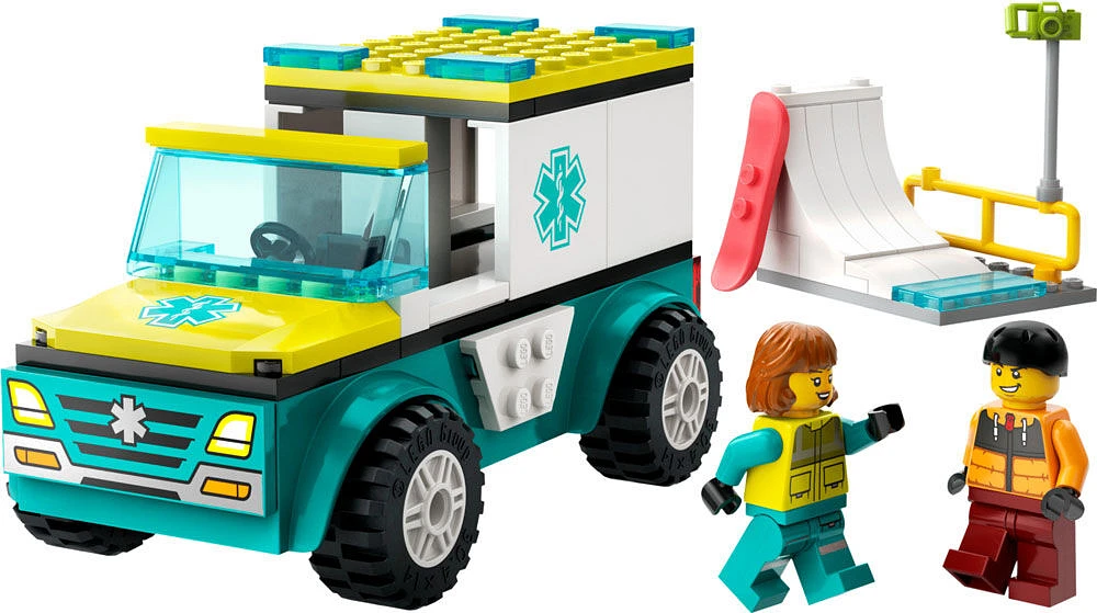 LEGO City Emergency Ambulance and Snowboarder 60403
