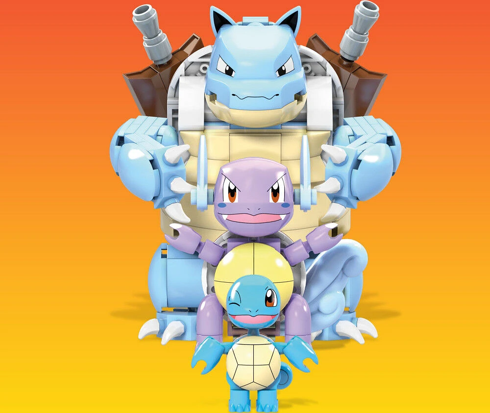 Coffret de construction Évolution Carapuce Pokémon de Mega Construx, jouets pour enfants