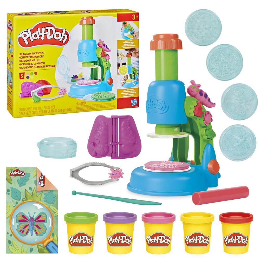 Play-Doh Mon petit microscope, coffret de pâte à modeler