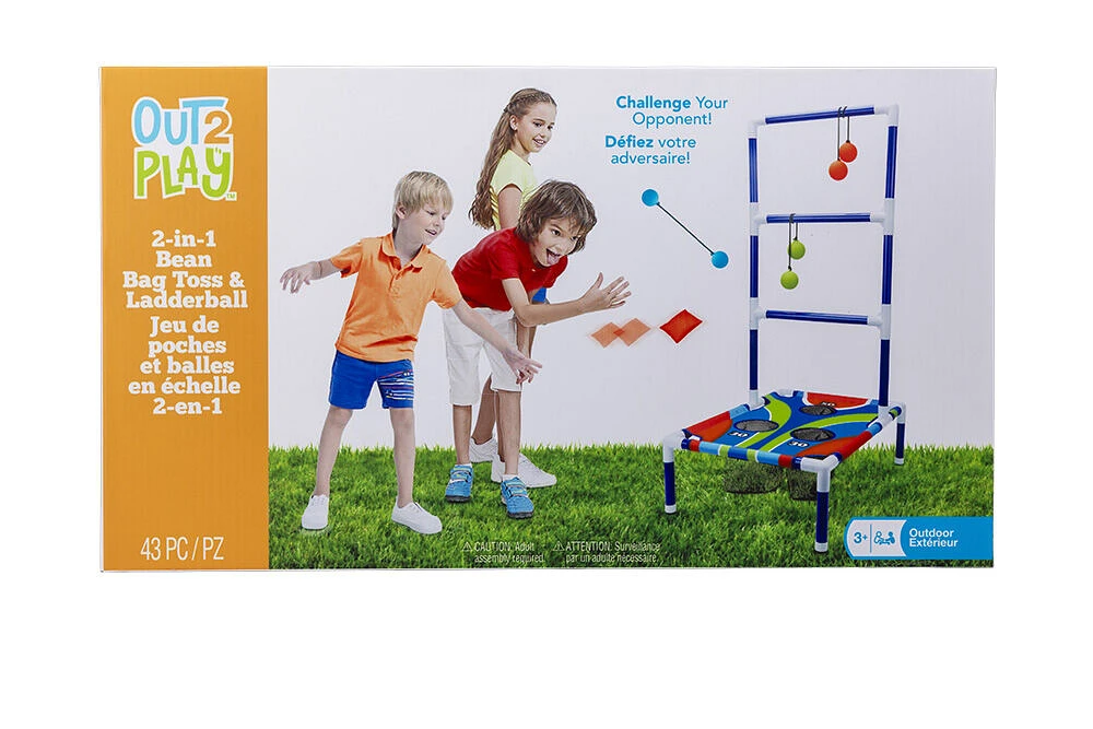 O2P 2 In 1 Bean Bag Toss / Ladderball