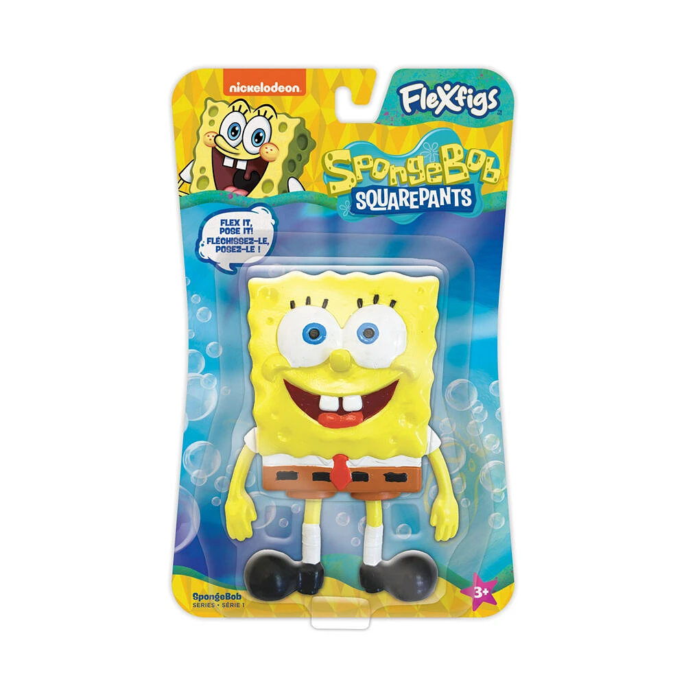 Flexfigs - 1 Pack - Spongebob - Spongebob