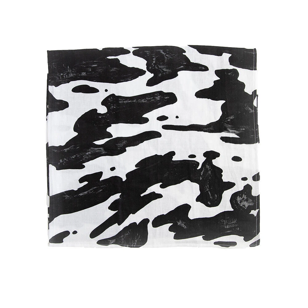Red Rovr-Organic Cotton Muslin Swaddle Blanket - Moo Cow