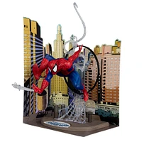 Marvel - Figure posée à l'échelle 1:6e avec scène et bande dessinée - Spider-Man