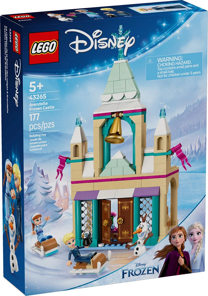 LEGO Disney La Reine des neiges Le château de la Reine des neiges à Arendelle, Ensemble de jeu de construction, Modèle avec minipoupée Elsa 43265