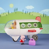 Peppa Pig Peppa's Adventures, En avion Peppa, jouet préscolaire avec roues qui roulent vraiment, 1 figurine et 1 accessoire