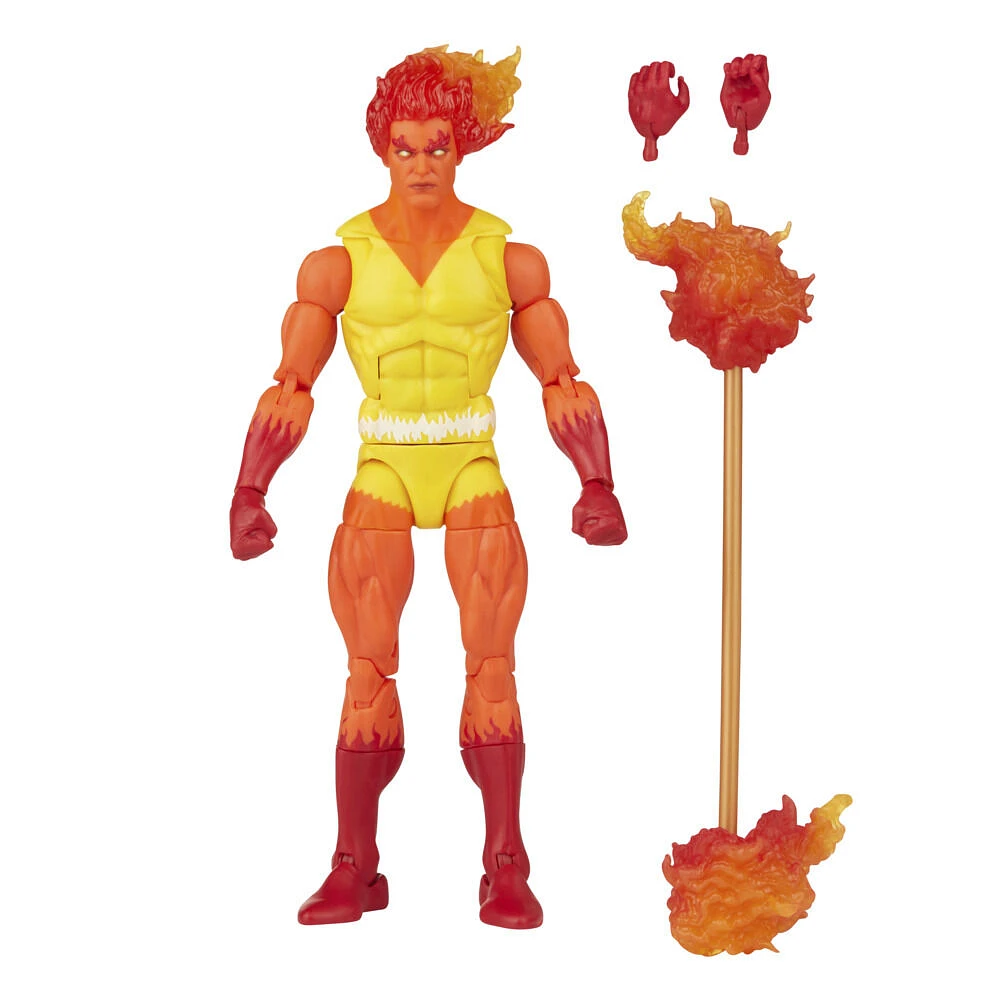 Marvel Legends Series Fantastic Four 6-inch Firelord Retro Action Figure Toy, Includes 2 Accessories