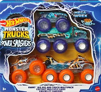 Hot Wheels Monster Trucks Power Smashers Toy Truck & Big Rig Multipack (4 Toy Trucks)