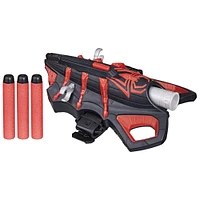 Marvel NERF Spider-Man Miles Morales Blaster Thwip-Tech, jouet de déguisement