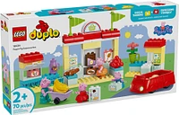 LEGO DUPLO Peppa Pig Supermarket Toy for Toddlers, Creative Build & Rebuild Playset, 10434