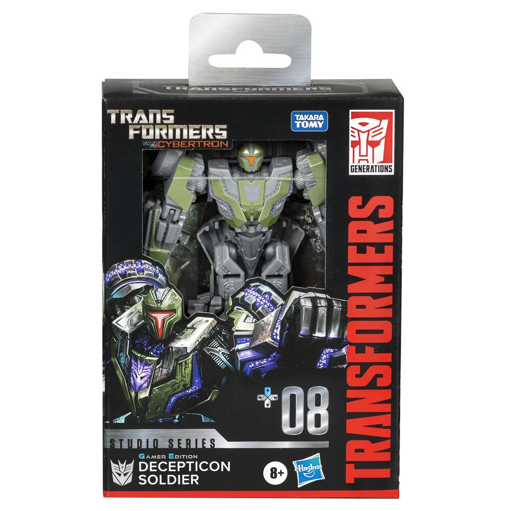 Transformers Studio Series Deluxe Transformers: War for Cybertron 08 Gamer Edition Decepticon Soldier Action Figure