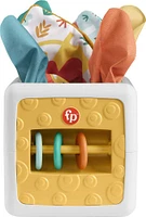 Fisher Price-Cube d'Activités Boîte à mouchoirs-Jouet sensoriel à froisser pour nouveau-né