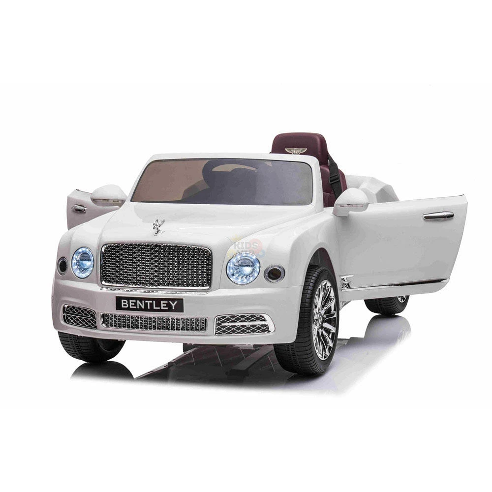 KidsVip 12V Bentley Mulsanne W/ RC- White