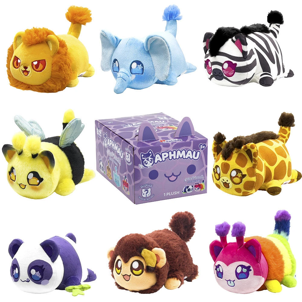 Peluche mystère Aphmau MeeMeow de 6 po - Série 1 - Safari