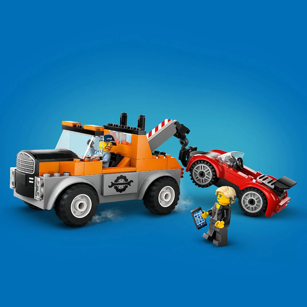 LEGO City Tow Truck and Sports Car Repair Vehicle Toy for Pretend Play, Kids Gift Idea with Truck Toy, 60435